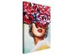 artgeist , Rosa, Hellblau , Textil, Holzwerkstoff , rechteckig , 40x60x1.2 cm , Keilrahmen , Dekoration, Bilder & Rahmen, Bilder, Abstrakte Bilder