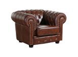 Max Winzer , Braun , Leder , Echtleder , Rindleder , 110x74x98 cm , Goldenes M, Made in Europe ,