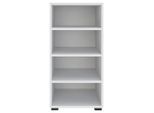 Ondega , Weiß , Holzwerkstoff , 3 Fächer , 45.6x89.6x40 cm , Typenauswahl, individuell planbar, umfangreiches Zubehör erhältlich, in verschiedenen Größen erhältlich , Kleinmöbel, Regale, Bücherregale