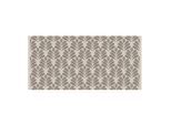 Möbelix , Creme, Grau , Textil , Blätter , rechteckig , 67x150 cm , TÜV-geprüft , für Fußbodenheizung geeignet, rutschfest, waschbar ,