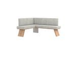 Möbelix , Hellgrau , Textil, Holzwerkstoff , L-Form , 160x140 cm , Esszimmer, Bänke, Eckbänke