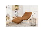 Livetastic , Cognac , Leder , Echtleder , Semi-Anilinleder , 65x65-95x171 cm , Made in EU , Fußauswahl, Lederauswahl, Relaxfunktion, Rücken echt , Wohnzimmer, Sofas & Couches, Relaxliegen & Récamièren, Relaxliegen