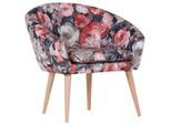 Livetastic , Mehrfarbig , Textil , Buche , massiv , Blume , 73x73x66 cm , Made in EU , Esszimmer, Esszimmerstühle, Stühle