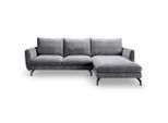 Mid.you , Grau , Textil , Füllung: Kaltschaum , L-Form , 259x165 cm , Made in EU, FSC MIX ,