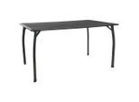 Luca Bessoni , Anthrazit , Metall, Kunststoff , rechteckig , 140x74x90 cm , UV-beständig, wetterbeständig , Gartenmöbel, Gartentische, Gartentische