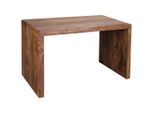 Mid.you , Sheeshamfarben , Holz , Sheesham , massiv , rechteckig , 60x76x120 cm , Büromöbel, Schreibtische, Schreibtische