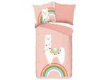 Möbelix , Mehrfarbig , Textil , Lama , 135x200 cm , atmungsaktiv , Kinder- & Jugendzimmer, Kinderbettwäsche