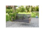 Gardenson , Braun, Grau, Akaziefarben , Holz, Metall, Kunststoff , Akazie , Hartholz , 120x79x57 cm , mit Rückenlehne, zum Hängen , Gartenmöbel, Gartenbänke