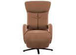 James Wood , Cognac , Textil , 67x108x80 cm , Herz-Waage-Funktion , Wohnzimmer, Sessel, Fernsehsessel