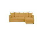 Mid.you , Senfgelb , Textil , L-Form , 254x160 cm , Made in EU ,