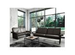 Livetastic , Dunkelbraun , Leder , Echtleder , Rindleder , 197x90x88 cm , Made in EU , Lederauswahl, Rücken echt ,