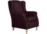 Max Winzer , Dunkelrot , Textil , Buche , 77x103x86 cm , Goldenes M, Made in Europe , Wohnzimmer, Sessel, Ohrensessel