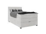 Möbelix , Creme , Textil , H4 , 140x200 cm , Bettkasten, gepolstertes Kopfteil ,