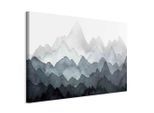 artgeist , Weiß, Dunkelblau , Textil, Holzwerkstoff , rechteckig , 60x40x1.2 cm , Keilrahmen ,