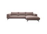 Mid.you , Bordeaux , Holz, Textil , Füllung: Polyester, Silikon , Ottomane rechts, L-Form , 330x180 cm , Made in EU ,