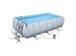 Bestway , Weiß , Kunststoff , 201x100x404 cm , Pools & Wasserspaß, Pools, Aufstellpools