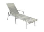 Luca Bessoni , Grau , Metall, Kunststoff , 64.5x52x202 cm , Rückenlehne verstellbar , Gartenmöbel, Gartenliegen, Sonnenliegen