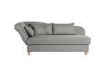 Max Winzer , Hellgrau , Textil , Buche , Uni , Füllung: Schaumstoff , 88x82x190 cm , Goldenes M, Made in Europe , Rücken echt, Armteil links , Wohnzimmer, Sofas & Couches, Relaxliegen & Récamièren, Récamièren & Ottomanen