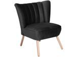 Max Winzer , Schwarz , Textil , Buche , 70x80x66 cm , Goldenes M, Made in Germany ,