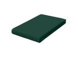 Schlafgut , Dunkelgrün , Textil , 130x200 cm , Grüner Punkt, Textiles Vertrauen - Oeko-Tex®, Hohenstein, Oeko-Tex® Standard 100, Oeko-Tex® Made IN Green , Rundumgummi, bügelleicht, weich und anschmiegsam, formstabil und langlebig, spielend leicht zu überziehen, allerhöchster Komfort , Heimtextilien, Schlaftextilien, Leintücher, Spannleintücher