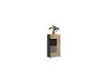 Mid.you , Grau , Glas, Holzwerkstoff , 1 Fächer , 117x60x37 cm , FSC MIX ,