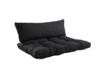 Möbelix , Schwarz , Textil , Füllung: Schaumstoff , 80x16x120 cm , bügelfrei, formstabil, für den Außenbereich geeignet , Gartenmöbel, Gartenmöbelzubehör, Gartenpolster & Auflagen, Palettenkissen