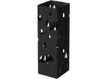 Möbelix , Schwarz , Metall , 15.5x49x15.5 cm , Tropfschale , Garderobe, Schirmständer & Regenschirme