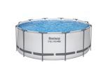 Bestway , Hellgrau , Metall, Kunststoff , 122 cm , RoHS , Pools & Wasserspaß, Pools, Aufstellpools
