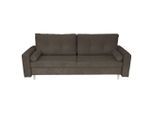 Mid.you , Grau , Textil , Füllung: Polyurethan (PUR),Polyurethan (Pur) , 220x96x98 cm , Made in EU , Liegefunktion , Wohnzimmer, Sofas & Couches, Schlafsofas, Schlafsofas
