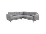 Mid.you , Dunkelgrau , Textil , Eiche , Füllung: Polyetherschaumkern,Polyetherschaumkern , seitenverkehrt montierbar, L-Form , 242x242 cm , Made in EU , Liegefunktion , Wohnzimmer, Sofas & Couches, Wohnlandschaften, Ecksofas