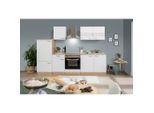 Respekta , Weiß , Holzwerkstoff , links montierbar, rechts montierbar, nur wie online abgebildet bestellbar , 270 cm , links aufbaubar, rechts aufbaubar , Küche, Küchenblöcke, Küchenzeilen