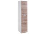 Mid.you , Weiß, Eichefarben , Holzwerkstoff , 2 Fächer , 1 Schublade(n) Schubladen , 33.0x159x35 cm , Made in Germany , hängend ,