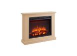 Möbelix , Hellbraun , Metall , 82x69x25 cm , Fernbedienung, Flammeneffekt separat schaltbar, Überhitzungsschutz, Thermostat, Dimmer , Kamine, Elektrokamine