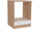 Respekta , Weiß, Eichefarben , Holzwerkstoff , 60x84.8x60 cm , individuell planbar ,
