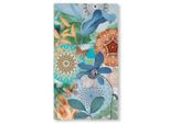 Möbelix , Mehrfarbig , Textil , Blume , 100x180 cm , saugfähig, angenehm weich, hochwertige Qualität , Heimtextilien, Badtextilien, Handtücher, Strandtücher