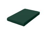 Schlafgut , Dunkelgrün , Textil , 120-130x200-220 cm , Grüner Punkt, Textiles Vertrauen - Oeko-Tex®, Hohenstein, AZO-frei, Oeko-Tex® Made IN Green , Rundumgummi, bügelfrei, keine Sondergrößen, weich und anschmiegsam, perfekter Sitz , Heimtextilien, Schlaftextilien, Leintücher, Leintücher Topper