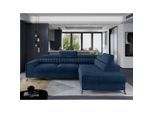 Mid.you , Blau , Textil , L-Form , 278x205 cm , Made in EU , Wohnzimmer, Sofas & Couches, Wohnlandschaften, Ecksofas