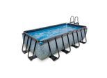Exit Toys , Grau , Kunststoff , 200x100x400 cm , TÜV-geprüft, CE , Pools & Wasserspaß, Pools, Aufstellpools, Frame-Pools