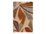 Esprit , Braun , Textil , Floral , rechteckig , 133x200 cm , Textiles Vertrauen - Oeko-Tex® , für Fußbodenheizung geeignet, in verschiedenen Größen erhältlich, Fasern thermofixiert (heatset), pflegeleicht , Teppiche & Böden, Teppiche, Webteppiche