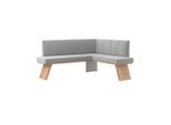 Möbelix , Hellgrau , Textil, Holzwerkstoff , L-Form , 160x140 cm , Esszimmer, Bänke, Eckbänke