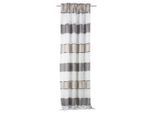 Schmidt W. Gmbh , Grau, Taupe, Bernsteinfarben , Textil , Streifen , 140x225 cm , Heimtextilien, Vorhänge, Fertigvorhänge