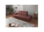 Sit & More , Rotbraun , Leder , Echtleder , Nappaleder , 231x90x122 cm , Goldenes M, Made in Europe, DGM-Klimapakt , Rücken echt, Armteil links , Wohnzimmer, Sofas & Couches, Relaxliegen & Récamièren, Récamièren & Ottomanen