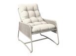 Ambia Garden Loungesessel, Beige, Metall, Kunststoff, Textil, Füllung: Polyester, Kufe, Rundrohr, 68.5x84.5x96 cm, Typenauswahl, inklusive Armlehnen, Loungemöbel, Loungesessel