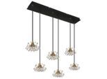 Globo , Klar, Schwarz, Goldfarben , Metall, Kunststoff , 24x120x77.5 cm , CE ,