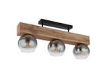 Globo , Naturfarben, Schwarz , Metall, Glas, Holzwerkstoff , Holzoptik , rechteckig , 15x29.5x65 cm , CE ,