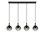 Globo , Schwarz , Metall, Kunststoff, Glas , 15x130x90 cm , CE , beliebig kürzbar ,