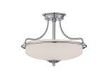 Elstead Lighting , Nickelfarben , Metall, Glas , 30.1 cm , Grüner Punkt, RoHS , Beleuchtung, Innenleuchten, Deckenleuchten