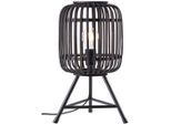 Brilliant , Dunkelbraun , Metall , 41 cm , Schnurschalter , Beleuchtung, Innenleuchten, Tischlampen, Tischlampen