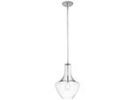 Elstead Lighting , Chromfarben , Metall, Glas , 61.5 cm , Grüner Punkt, RoHS , Beleuchtung, Innenleuchten, Hängeleuchten