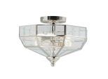 Elstead Lighting , Nickelfarben , Metall, Glas , 23 cm , Grüner Punkt, RoHS , Beleuchtung, Innenleuchten, Deckenleuchten